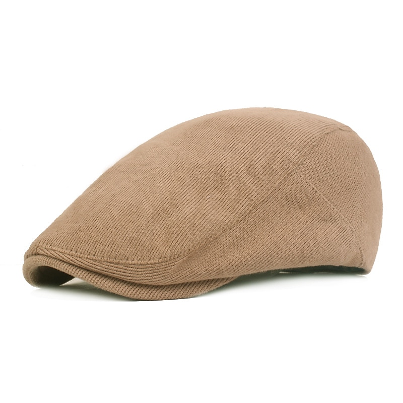 Hombre Gorra Plana Negro Amarillo Algodón Ropa de calle Elegante Moda de los años 20 Exterior Diario Noche Plano Templado 2025 - $17.99 –P8