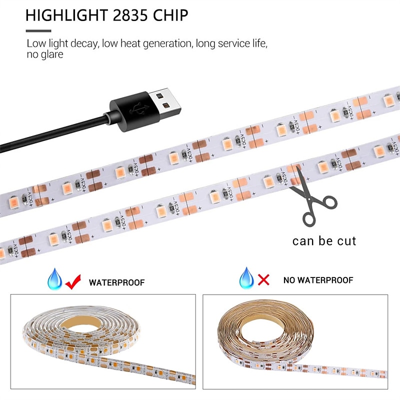 Plant Grow Light LED Strip USB Full Spectrum DC 5V 0.5-3m Phyto Lamp for Vegetable Flower Seedling Grow Tent Box Waterproof 2026 - $8.99 –P2