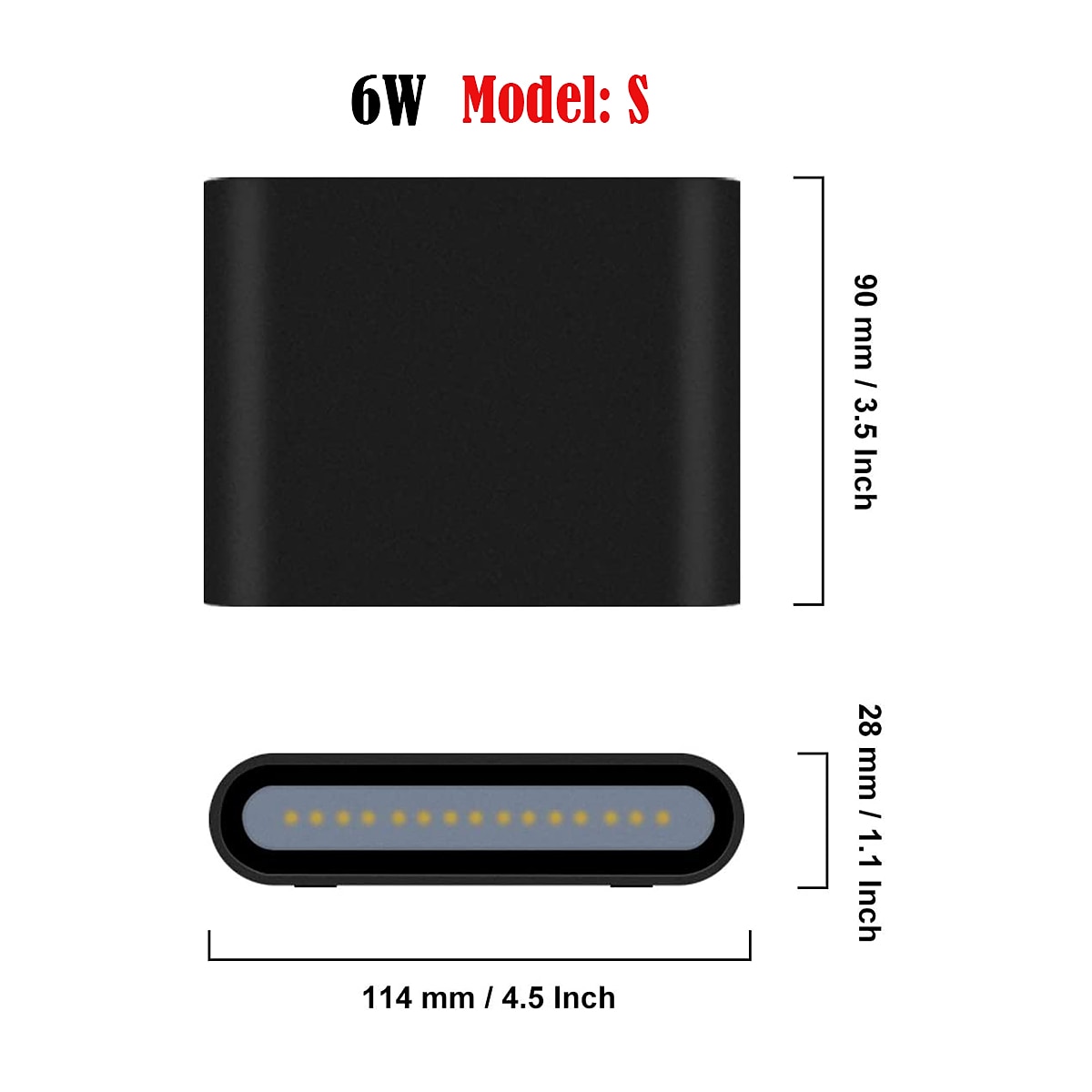 Outdoor Wall Lights Up and Down Lighting Modern Waterproof IP65 6W 10W 20WAluminum Wall Lamp LED Indoor and Outdoor Bedroom Living Room Bathroom Lounge Porch Corridor Staircase AC85-265V 2025 - $33.99 –P1