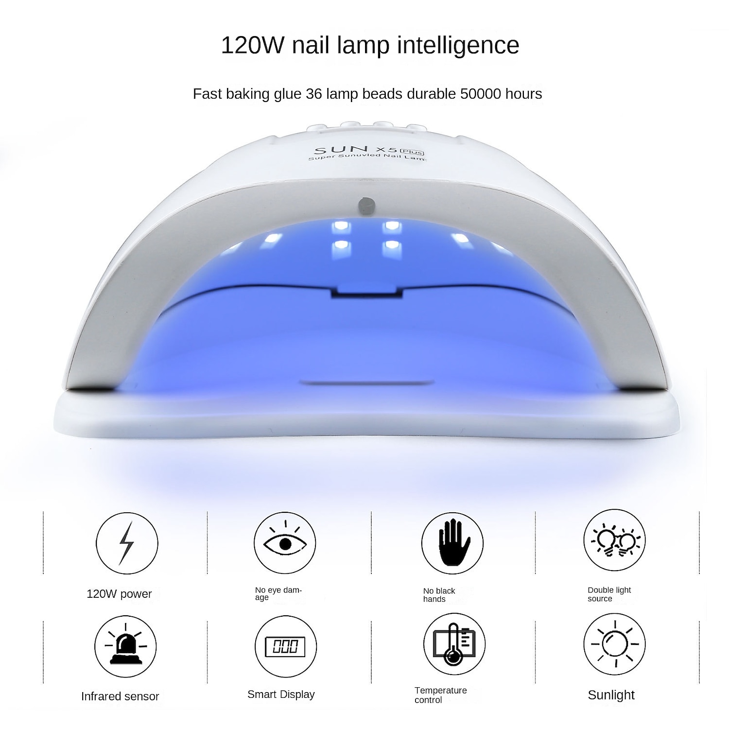 led lamp voor nagels uv nagel drooglicht voor gel nagel manicure polish cabine lampen droger machine nagels apparatuur professionele 2025 - $39.99 –P7