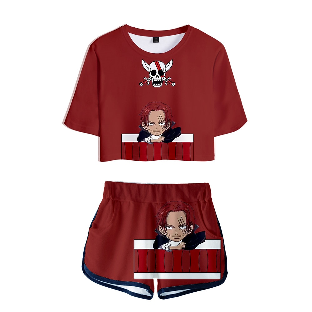 One Piece Monkey D. Luffy Roronoa Zoro Outfits Shorts Crop Top Anime 3D Graphic For Women's Adults' 3D Print 2025 - $27.99 –P4