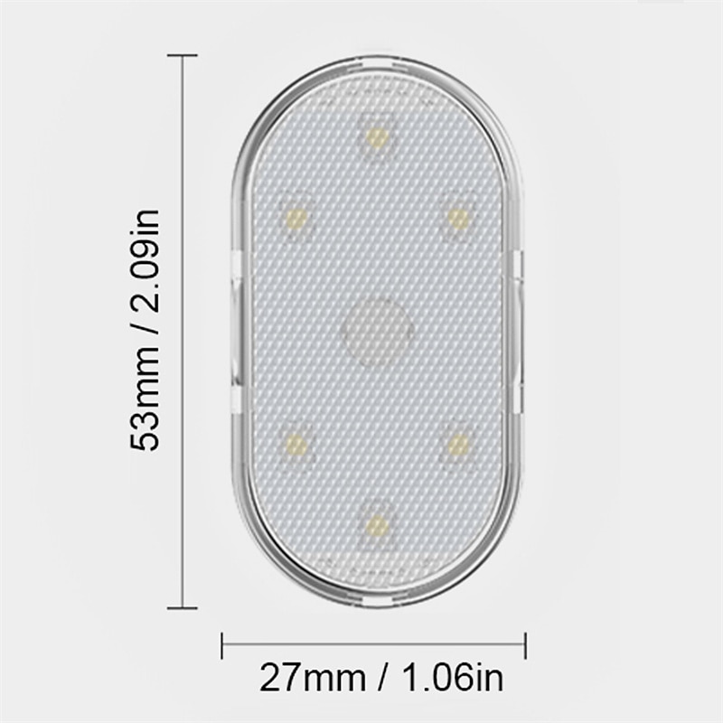 mini led per auto luce d'atmosfera per interni usb ricaricabile magnetica wireless touch light luce di lettura per tetto accessori per interni auto del 2025 a $11.49 –P6