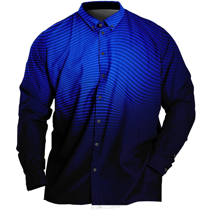 Bărbați Mărime Plus Cămașă Mare si inalt Imprimeu Grafic Răsfrânt Imprimeu Manșon Lung Primavara vara Sport Modă Șic Stradă Designer În aer liber Stradă Topuri 2025 - $26.99 –P1