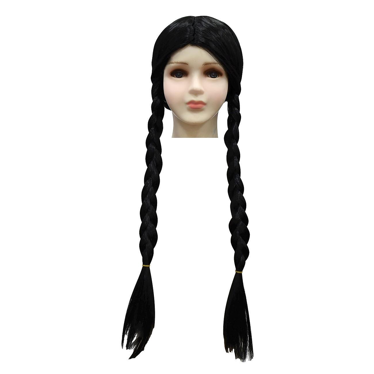Szerda Addams Addams család szerda Ruhák Szerepjáték Parókák táska Klasszikus és időtálló Filmsztár jelmez for Lány Gyermek Tini 2025 - $56.99 –P12