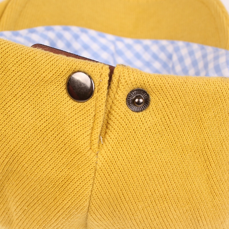 Hombre Gorra Plana Negro Amarillo Algodón Ropa de calle Elegante Moda de los años 20 Exterior Diario Noche Plano Templado 2025 - $17.99 –P6
