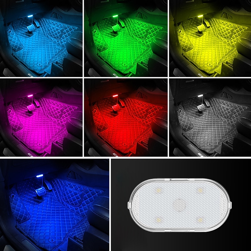 mini led per auto luce d'atmosfera per interni usb ricaricabile magnetica wireless touch light luce di lettura per tetto accessori per interni auto del 2025 a $11.49 –P5