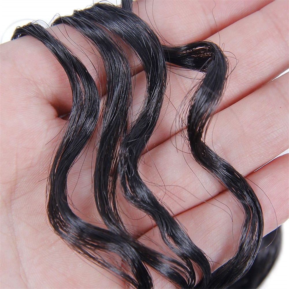 Curl Crochet hair for Black Women Short Beach Curl crochet hair Bohemian Crochet Braids Natural Black Deep Wave Braiding hair Extensions 2025 - $52.99 –P5