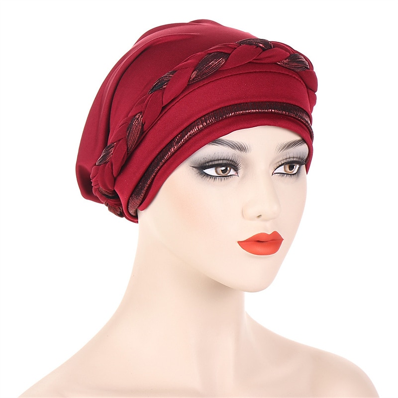 8 farben muslimische frauen innere kappen geflochtene bandanas hijab komfort mode turban hut bunte chemo hüte kopf tragen turbante 2025 - $12.99 –P11
