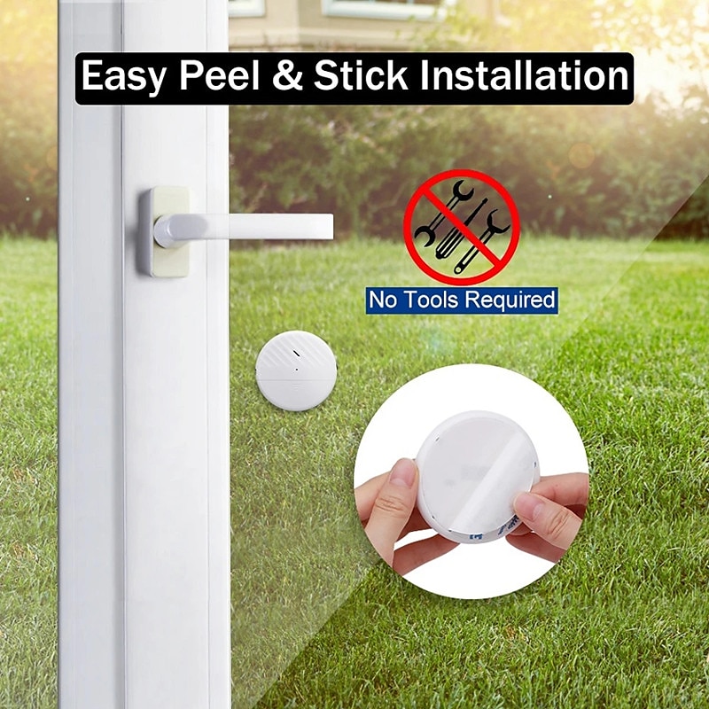 Inductive Door And Window Wireless Vibration Alarm 125dB Glass Breakage Anti-theft Sensor Home Security Protection Alarm 2025 - $19.99 –P9