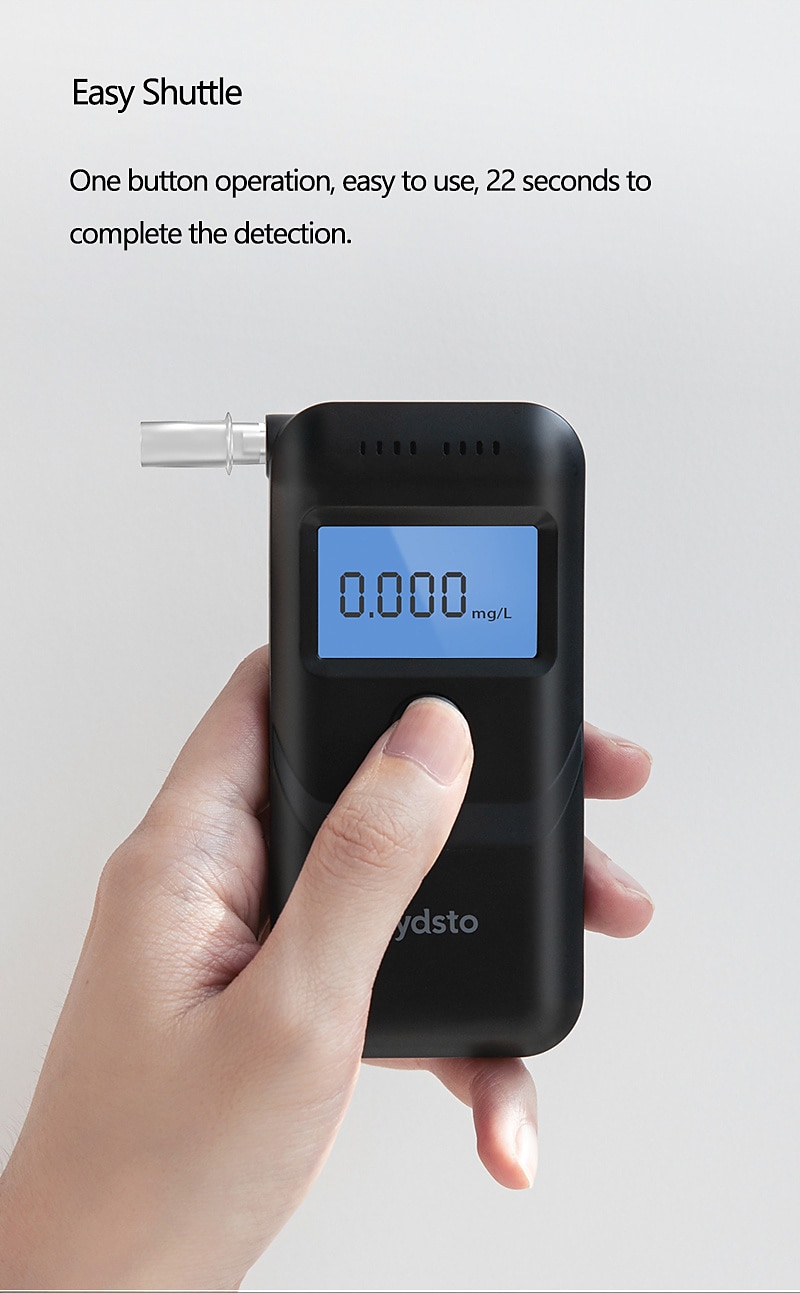 2025年 lydsto アルコールテスター ハンドヘルド デジタル 飲酒検知器 液晶ディスプレイ ポータブル ミニメーター 吹くテスター 検出器  コレクション – $36.99 –P5