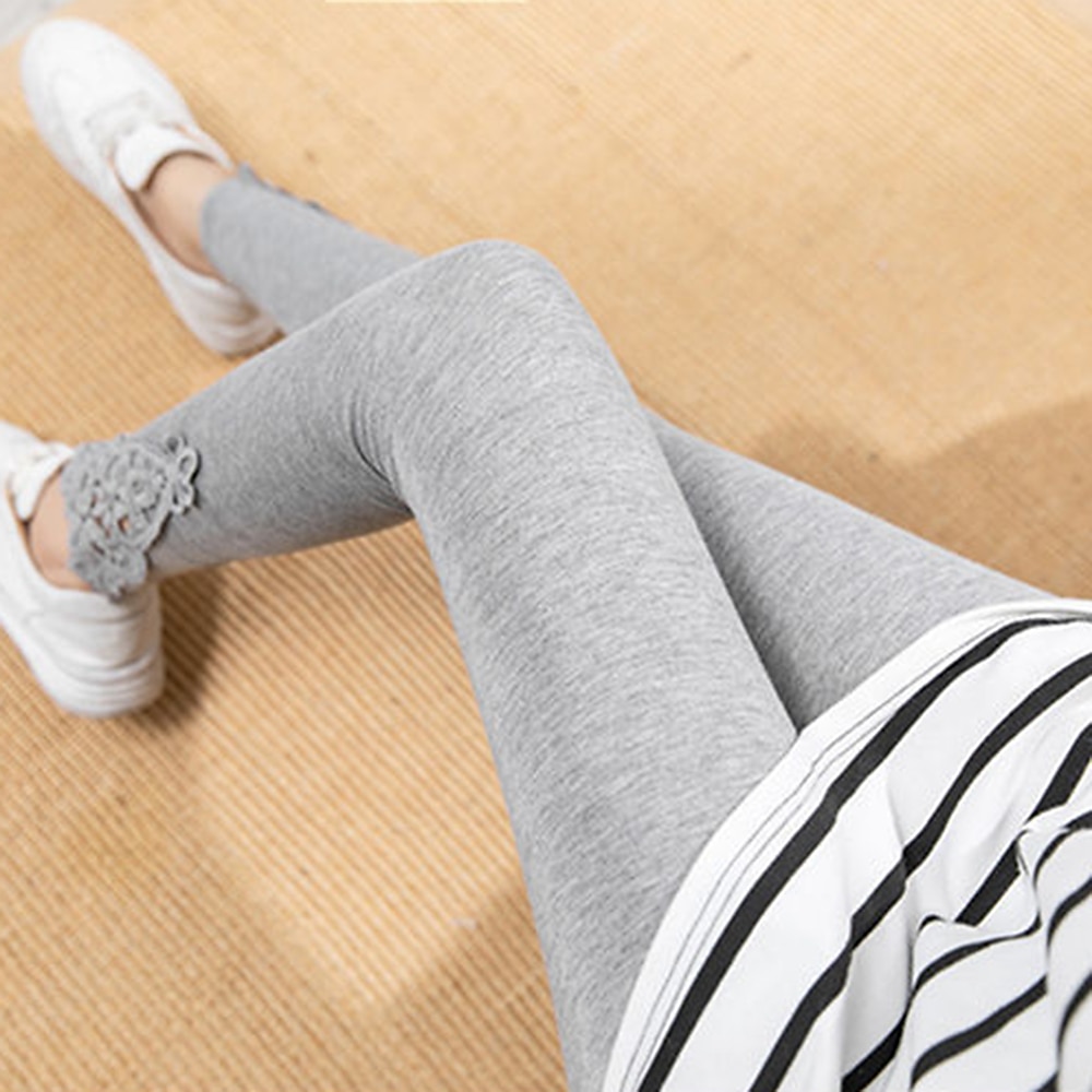 női leggings egyszínű fekete fehér divatos bokáig érő alkalmi napi 2025 - $12.99 –P14
