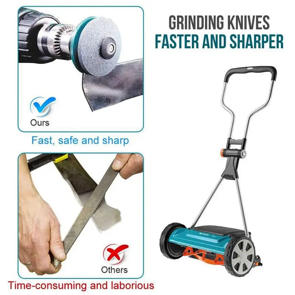1 stk raskere gressklipperspisser, gressklipperbladsliper, universalsliping roterende borkutt 2025 - $4.99 –P4