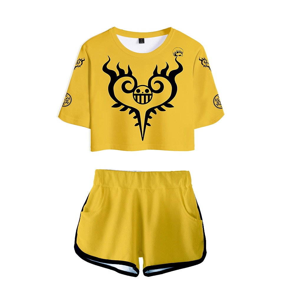 One Piece Monkey D. Luffy Roronoa Zoro Outfits Shorts Crop Top Anime 3D Graphic For Women's Adults' 3D Print 2025 - $27.99 –P8