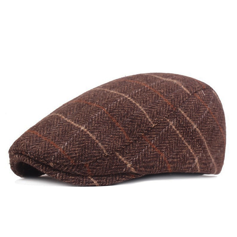 Per uomo Cappello basco Berretto in tweed Marrone Beige Cotone Streetwear Moda La moda degli anni '20 Esterno Giornaliero Per uscire Banda Caldo del 2025 a $17.99 –P8