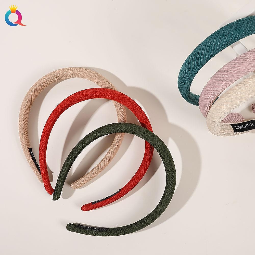fasce larghe per donne ragazze carine copricapo alla moda in tinta unita accessori per capelli antiscivolo per regali quotidiani del festival del 2025 a $4.99 –P3