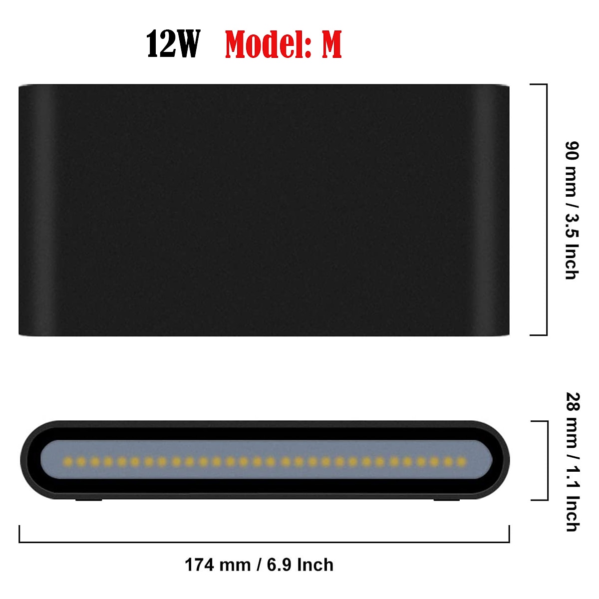 Outdoor Wall Lights Up and Down Lighting Modern Waterproof IP65 6W 10W 20WAluminum Wall Lamp LED Indoor and Outdoor Bedroom Living Room Bathroom Lounge Porch Corridor Staircase AC85-265V 2025 - $33.99 –P2