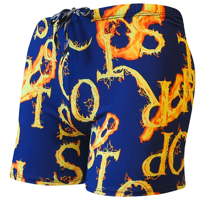 Voor heren Badpak Lange zwembroeken Zwemshorts Boardshorts Zomer korte broeken Afdrukken Haai Brief 3D Ademend Sneldrogend Feestdagen Zwembad Sexy Rekken 1 5 Lage Taille Rekbaar 2025 - $6.49 –P2