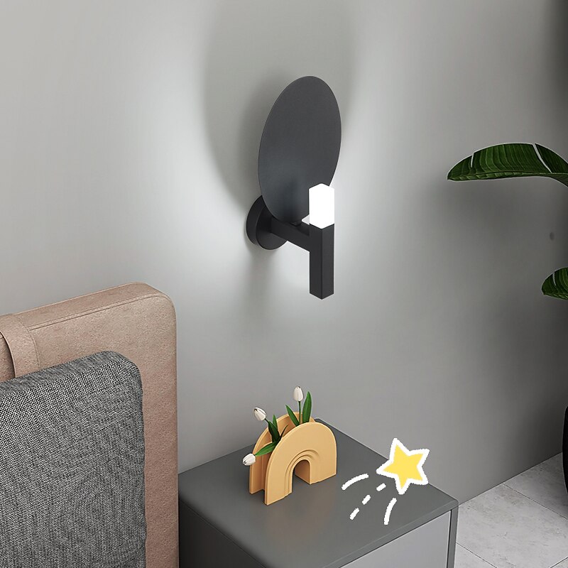 applique da parete a led luce calda cerchio design ferro da interno applique da parete per camera da letto bagno corridoio porta scala 110-240v del 2026 a $164.99 –P2