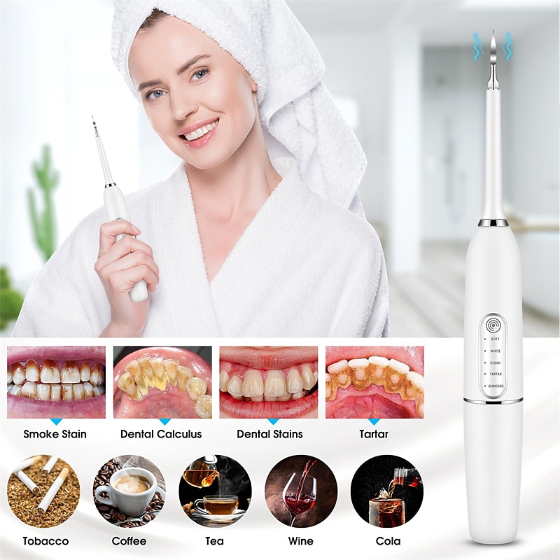 elektrische sonic tandheelkundige monddouche scaler tanden bleken draagbare ultrasone tandsteen tandsteen remover tanden reinigen tool 2025 - $28.99 –P1