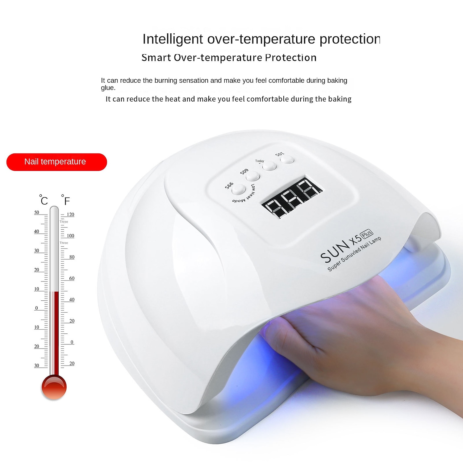 led lamp voor nagels uv nagel drooglicht voor gel nagel manicure polish cabine lampen droger machine nagels apparatuur professionele 2025 - $39.99 –P3