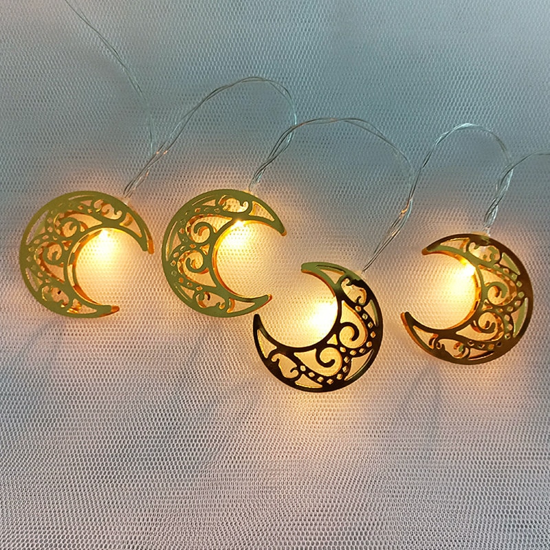 Ramadan Lights Decoration Eid Mubarak Moon Star LED String Light 3M ...