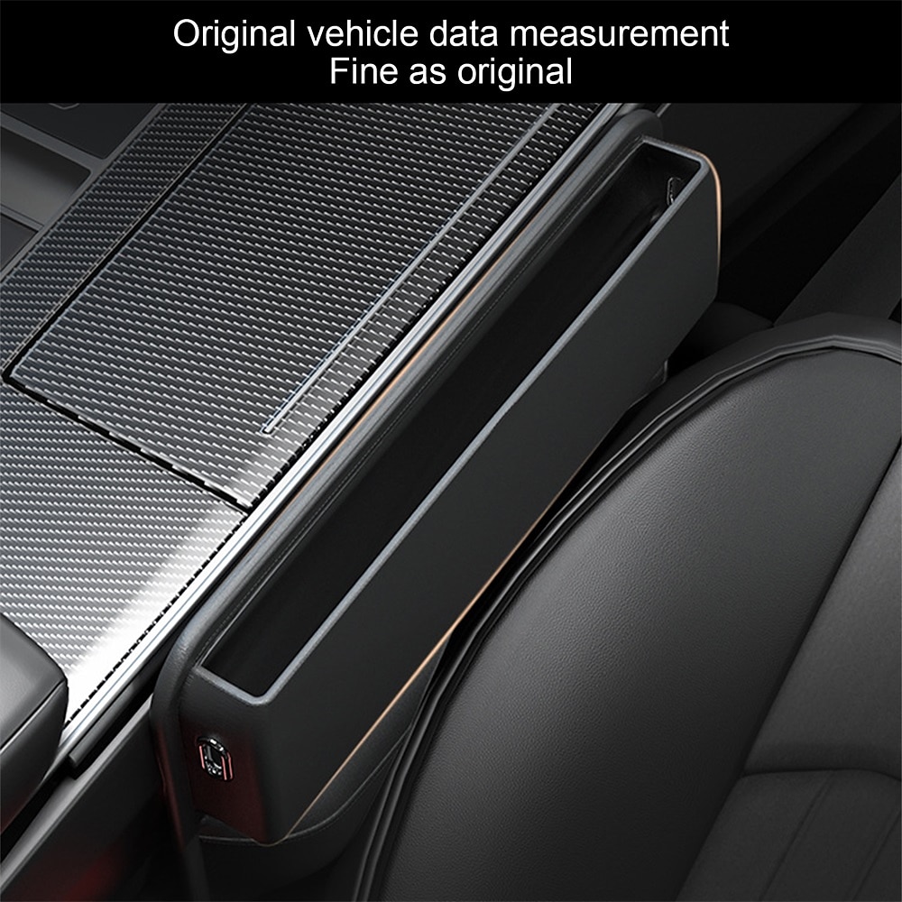1 stuk Autostoel Gap Filler Organizer Geschikt Eenvoudige installatie Duurzaam PU Voor SUV Truck Van 2025 - $21.99 -P14