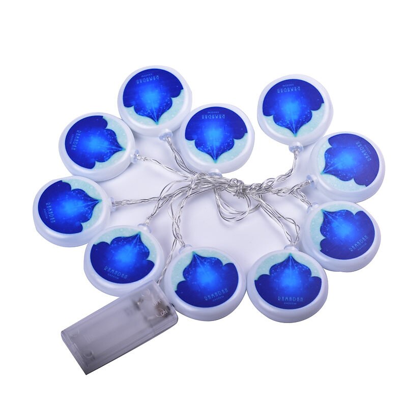 ramadan dekorasjoner lys eid mubarak led string lys 3m 20led måne stjerne slott ramadan dekorasjon til hjemmet hajj ramadan kareem eid al adha eid lanterne gave 2025 - $9.49 –P2
