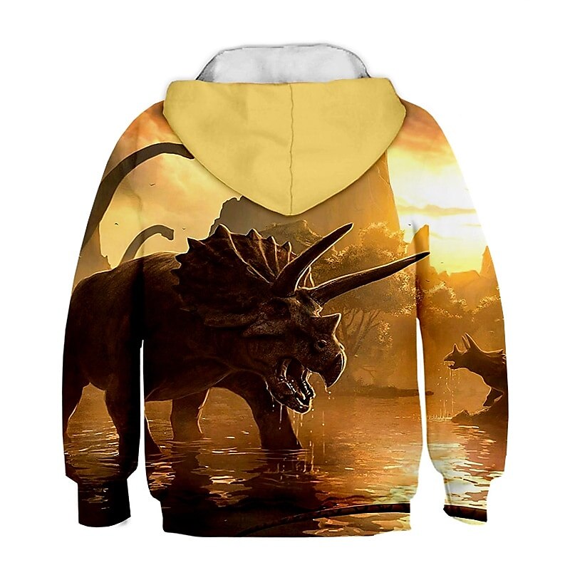 Pojkar 3D Grafisk 3D-utskrift Huvtröja och sweatshirt Pullover Långärmad 3D-tryck Aktiv Streetwear Barn Småbarn 3-12 år 2025 - $14.49 -P13