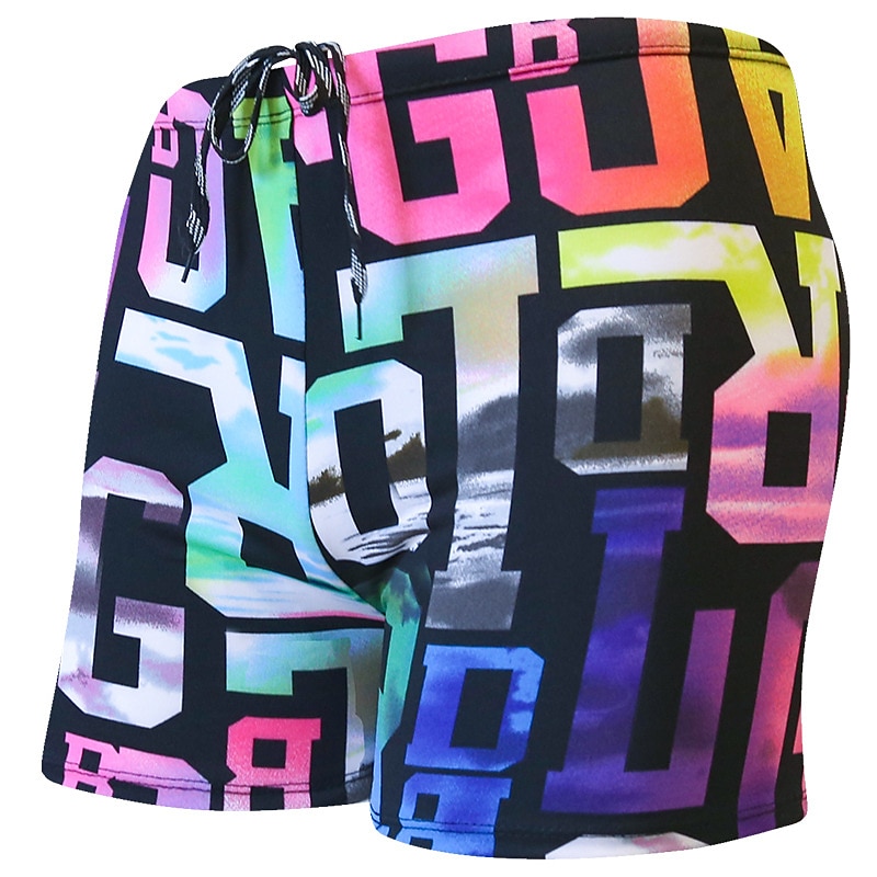 Voor heren Badpak Lange zwembroeken Zwemshorts Boardshorts Zomer korte broeken Afdrukken Haai Brief 3D Ademend Sneldrogend Feestdagen Zwembad Sexy Rekken 1 5 Lage Taille Rekbaar 2025 - $6.49 –P10