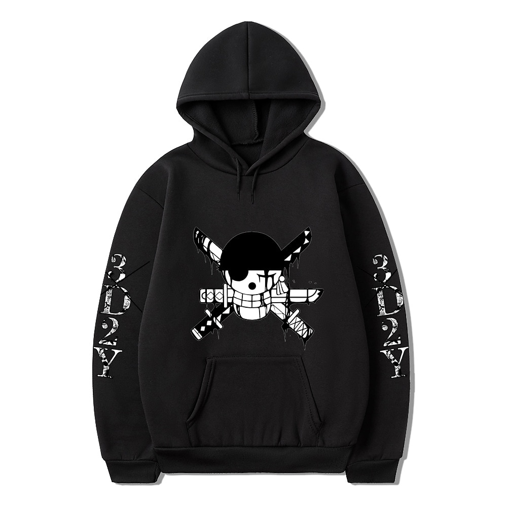 One Piece Monkey D.Rufy Roronoa Zoro Felpa con cappuccio Stampa Tasca frontale Grafica Per Da coppia Per uomo Per donna Per adulto Stampa a caldo del 2025 a $30.99 –P2