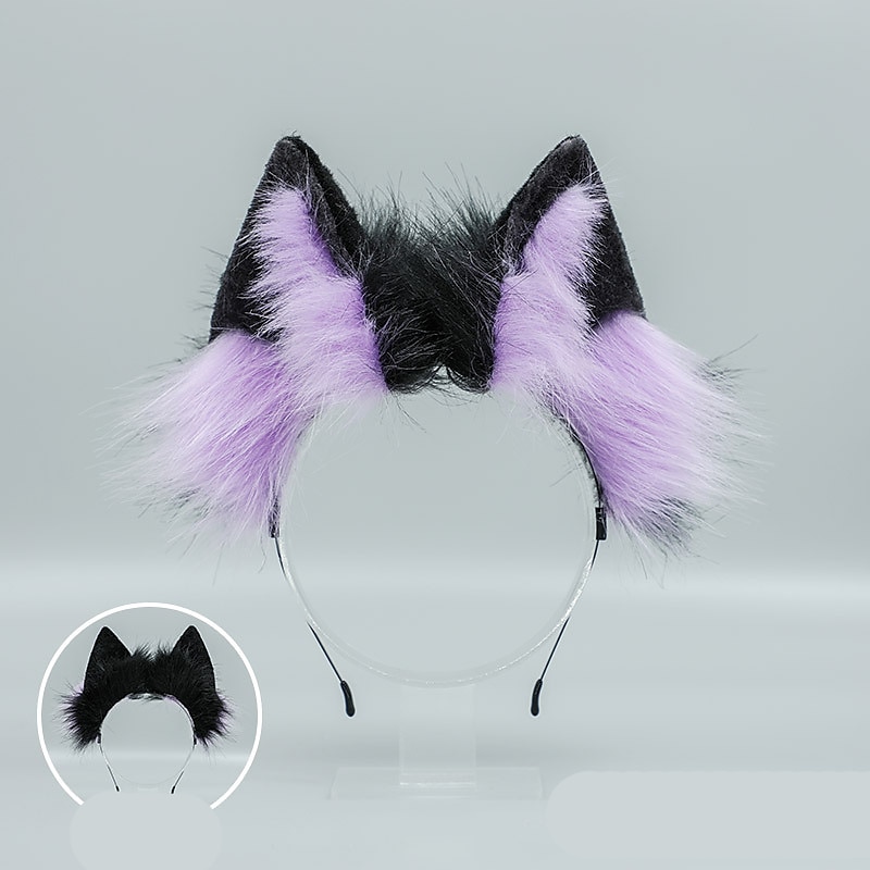 reveklemme kattører pannebånd ulvepoter cosplay kostyme karneval fancy festkostyme tilbehør 2025 - $22.99 –P9