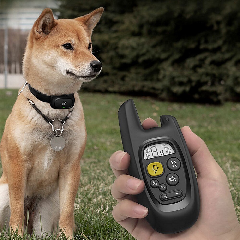 2025年 1600ft ペット犬用トレーニング首輪 防水充電式リモコン 3 モード ビープ音 振動 衝撃 9 レベル調整可能なキーパッド ロック タイプ c ポート  コレクション – $56.99 –P8