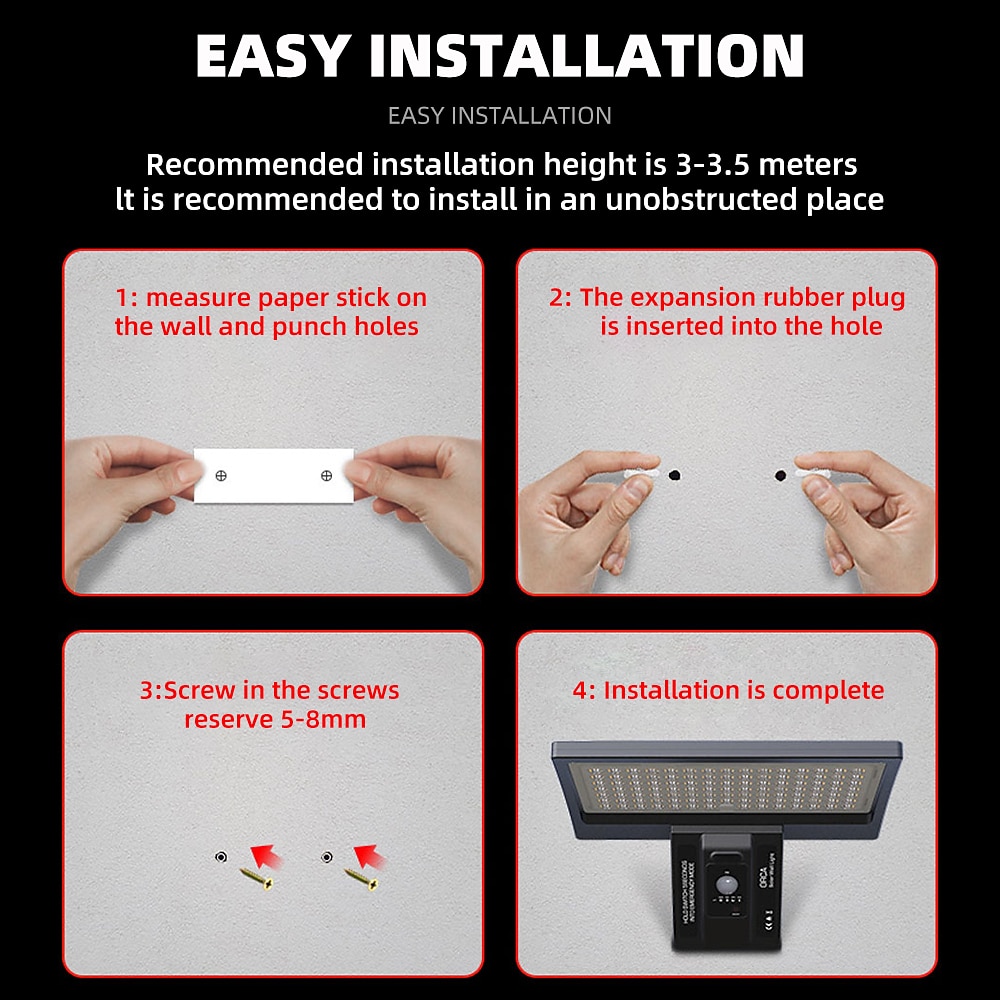 wandlampen op zonne-energie buiten ip65 waterdicht met afstandsbediening bewegingssensor straatlantaarn voor binnenplaats garage tuin gang 2025 - $25.99 –P7