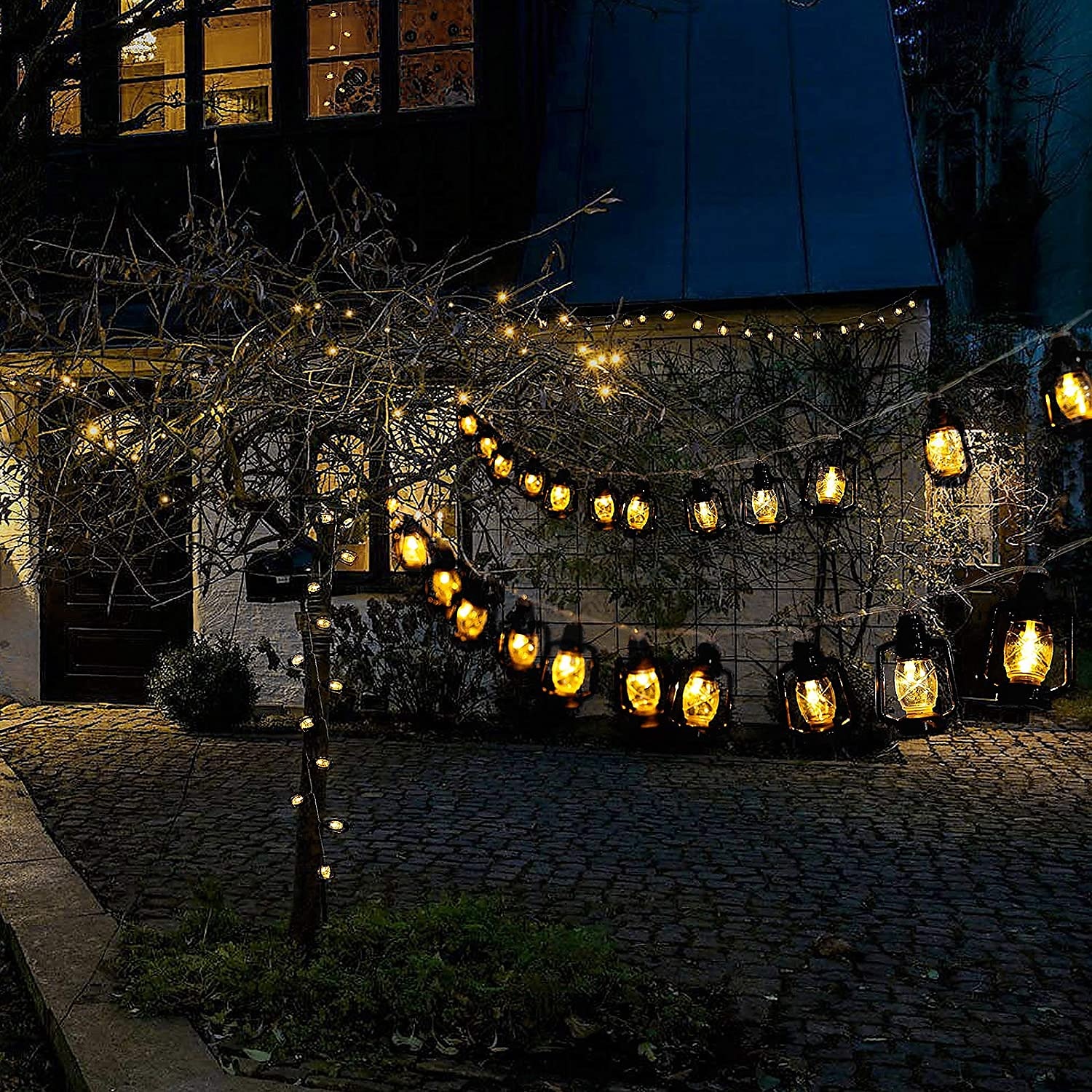 Ramadan Eid Lights Decoration Lantern LED String Lights 3M 20LEDs Battery Powered Kerosene Lamp for Courtyard Garden Holiday Family Ramadan Wedding Party Christmas Eid Festival Indoor Outdoor Decoration 2025 - $8.99 –P10