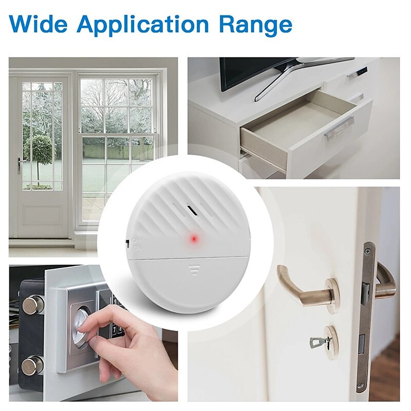 Inductive Door And Window Wireless Vibration Alarm 125dB Glass Breakage Anti-theft Sensor Home Security Protection Alarm 2025 - $19.99 –P12