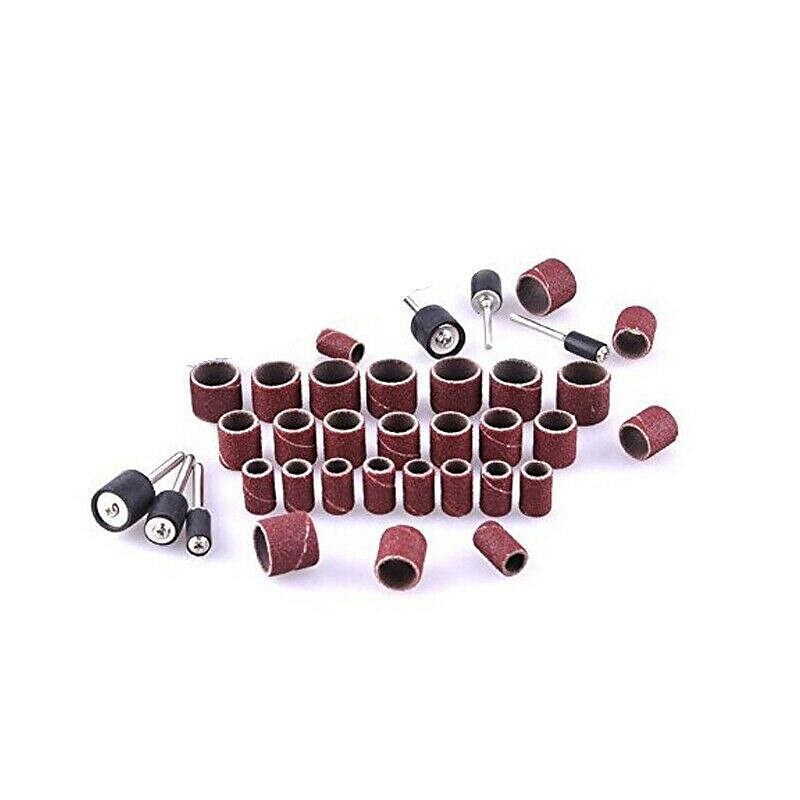 Set di levigatrici a tamburo da 307 pezzi kit di tamburi abrasivi 300 manicotti per nastro abrasivo (80/120/240) + 6 mandrini a tamburo per utensili rotanti Dremel (2,35 mm/3,17 mm) + 1 chiave combinata del 2025 a $23.99 –P8