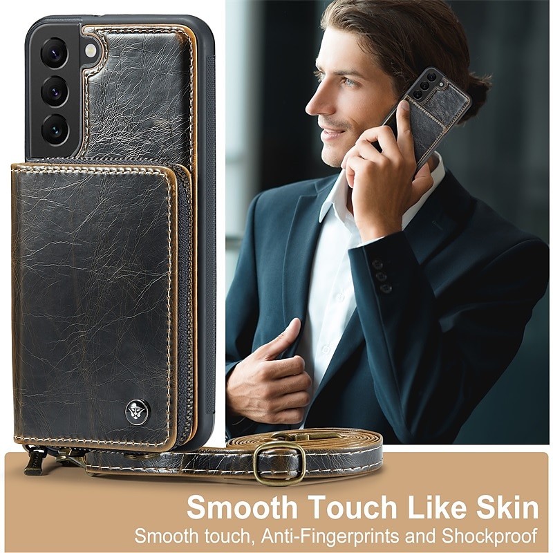 Wallet Case for Samsung Galaxy S23 Ultra, [PU Leather] Detachable