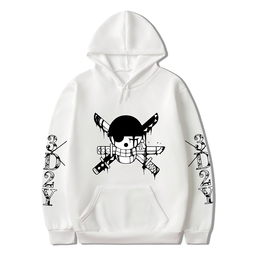 One Piece Monkey D.Rufy Roronoa Zoro Felpa con cappuccio Stampa Tasca frontale Grafica Per Da coppia Per uomo Per donna Per adulto Stampa a caldo del 2025 a $30.99 –P1