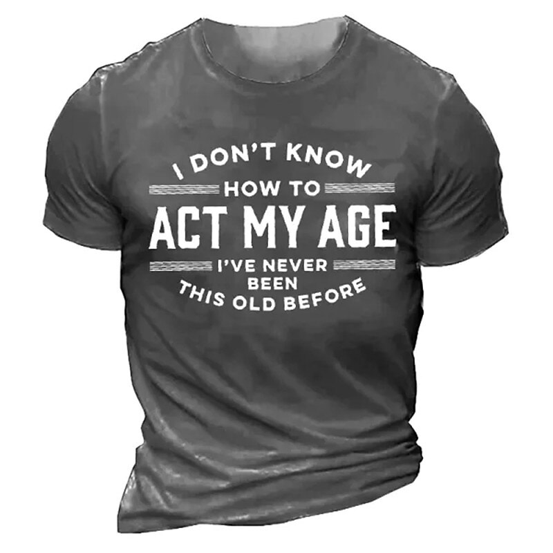 2025年 男性用 レタード グラフィック Tシャツ グラフィックTシャツ コットン 半袖 グラフィック シャツ ブラック ネイビーブルー グリーン 快適なTシャツ バケーション ストリート ファッションデザイナーの衣類  コレクション – $15.99 –P2