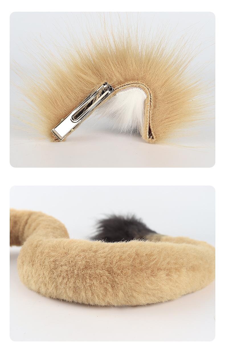 disfraz de halloween diadema con orejas de león y conjunto de cola divertidos sombreros de fiesta orejas de león y conjunto de cola y pata disfraz de león orejas diadema diademas de animales con 2025 - $42.99 –P3