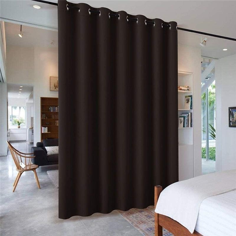 2026年 遮光カーテン ドレープ ファームハウス ハトメ/アイレット カーテンパネル リビングルーム ベッドルーム 引き戸カーテン キッチン バルコニー 窓 トリートメント 断熱  コレクション – $37.99 –P8