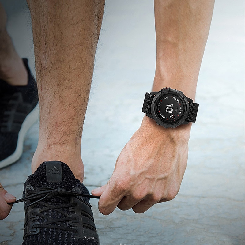 Watch Band for Garmin Fenix 7X 7S 7 Pro Approach S70 Epix Pro 42mm 47mm 51mm Instinct 2X Tactix 7 Amoled Forerunner 955 255 Enduro Marq Descent Quatix 20mm 22mm 26mm Nylon Replacement  Strap 20mm 2025 - $11.99 –P11