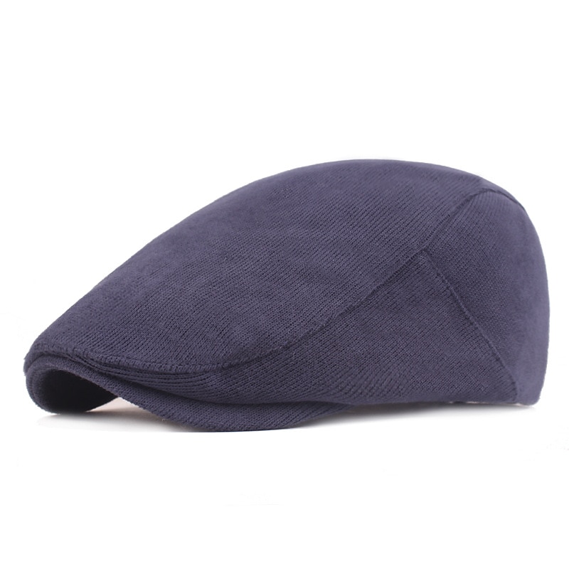 Hombre Gorra Plana Negro Amarillo Algodón Ropa de calle Elegante Moda de los años 20 Exterior Diario Noche Plano Templado 2025 - $17.99 –P11