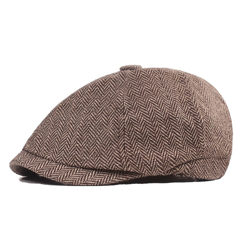 Hombre Sombrero de la boina Sombrero de vendedor de periódicos Color Caquí Gris Ligero Algodón y lino Ropa de calle Elegante Moda de los años 20 Exterior Diario Noche Estampados Filtro Solar 2025 - $12.49 –P5