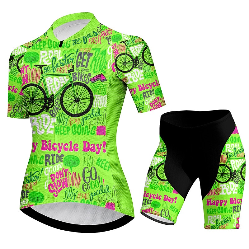 Mujer Maillot de Ciclismo con Culotte Manga Corta MTB Bicicleta Montaña Ciclismo Carretera Amarillo Azul Morado Graphic Bicicleta Licra Deportes Ropa 2025 - $43.99 –P9