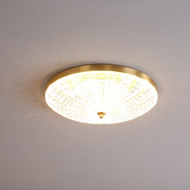 Luz de techo led regulable 38cm diseño circular luces de techo de cobre para sala de estar 110-240v 2026 - $298.69 –P4