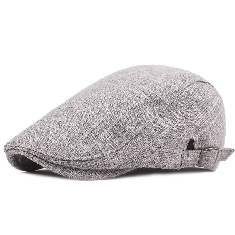 Hombre Gorra Plana Negro Beige Lino Moda Ropa de calle Elegante Moda de los años 20 Exterior Diario Noche Plano Templado 2026 - $13.49 –P2