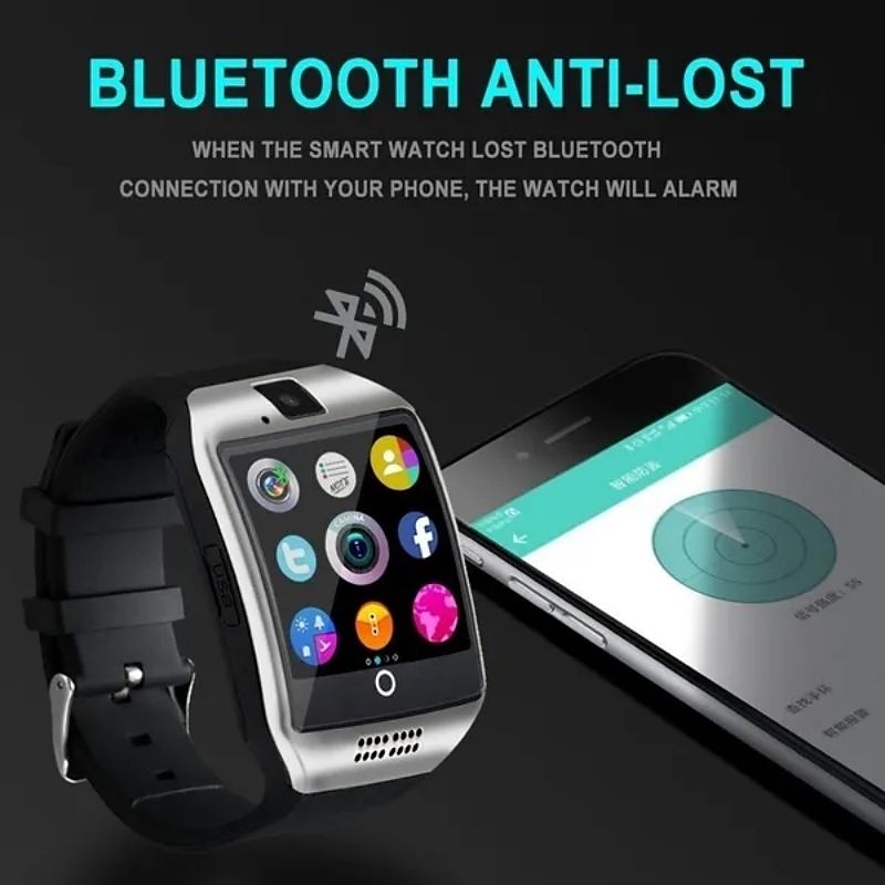 Q18 Smart Watch 1.54'' Smartwatch Fitness Running Watch with Camera and Sim Card Bluetooth Pedometer Call Sedentary Message Reminder Step Tracker Compatible with Android iOS  Hands-Free Calls Unisex 2025 - $35.99 –P2