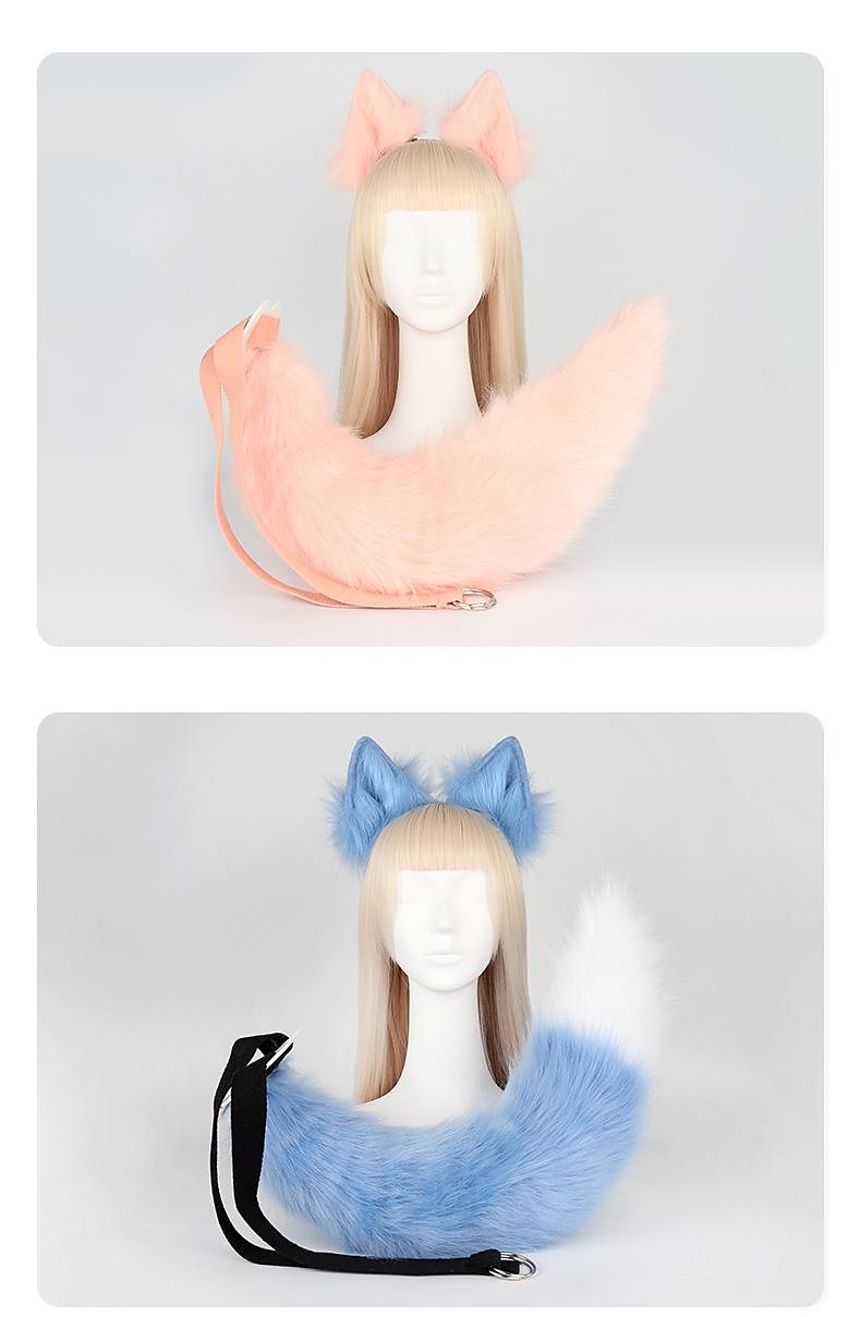 pince à queue de renard oreilles de chat pattes de loup gants costume de cosplay carnaval fantaisie accessoires de costume de fête de 2025 ? $37.99 –P4