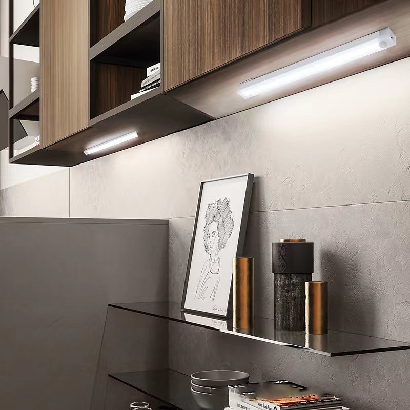 lumină de noapte led pir senzor de mișcare usb reîncărcabil 10/20/30/50cm dulap dulap bucătărie coridor lumini scară lampă de noapte fără fir 2025 - $5.49 –P10